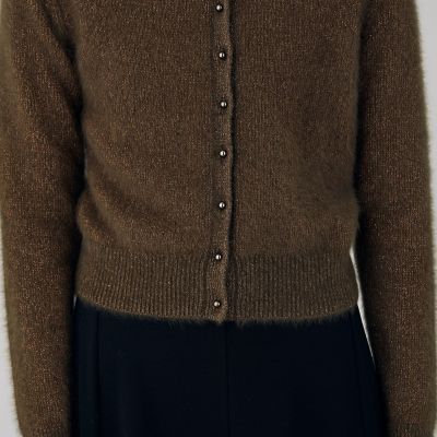 フォックスカシミヤ クルーネックカーディガン | maison TOMORROWLAND