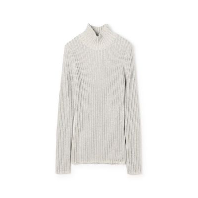 【送料無料】maison TOMORROWLAND/メゾン トゥモローランド ウールベーシックリブ ハイネックプルオーバー 12ホワイトケイ トップス【三越伊勢丹/公式】