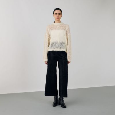 モヘヤノットヤーン ケーブルプルオーバー | maison TOMORROWLAND