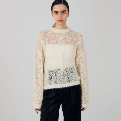 モヘヤノットヤーン ケーブルプルオーバー | maison TOMORROWLAND