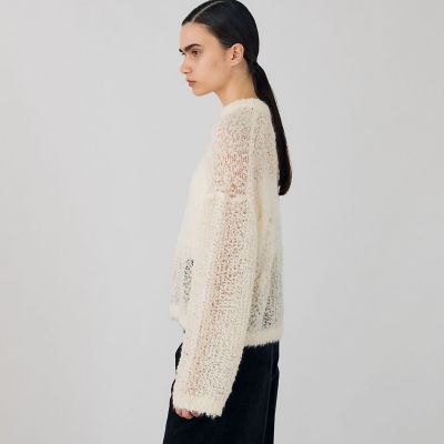 モヘヤノットヤーン ケーブルプルオーバー | maison TOMORROWLAND