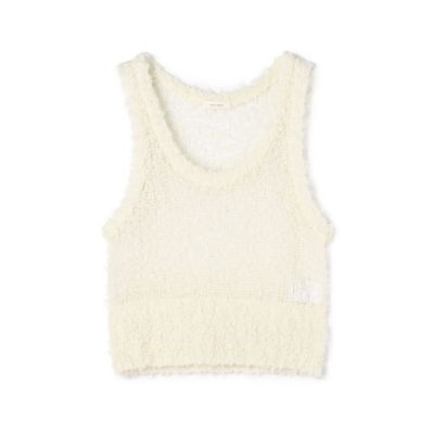 ＜maison TOMORROWLAND＞モヘヤノットヤーン　クロップドトップス