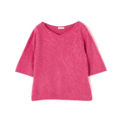 ピュアカシミヤファー　Ｖネックプルオーバー