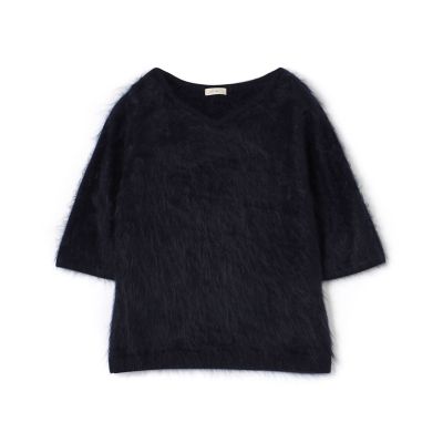 ピュアカシミヤファー　Ｖネックプルオーバー