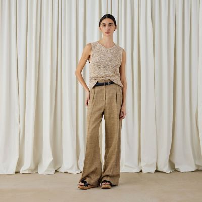 ピコットテープヤーン クルーネックベスト | maison TOMORROWLAND