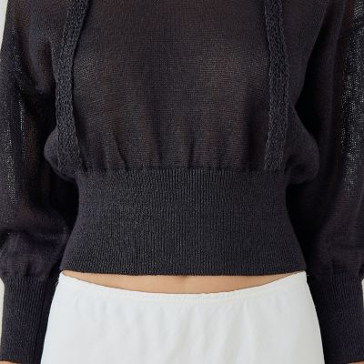コットンシルクペーパーツイスト Vネックプルオーバー | maison