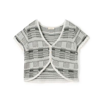 ＜maison TOMORROWLAND＞レーヨンタックステッチ　ショートボレロ