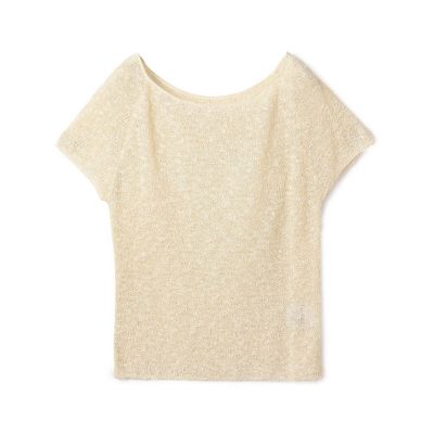 ＜maison TOMORROWLAND＞グリッターコットン　ショートスリーブプルオーバー