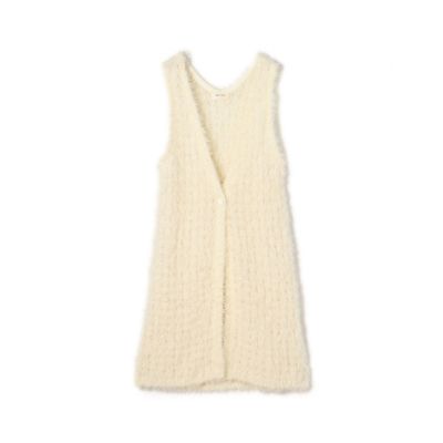 ＜maison TOMORROWLAND＞フラッフィーコットン　ミドルジレ