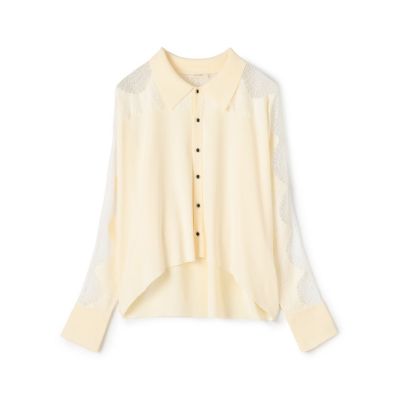 maison TOMORROWLAND/メゾン トゥモローランド レースコンビニット シャツトップス