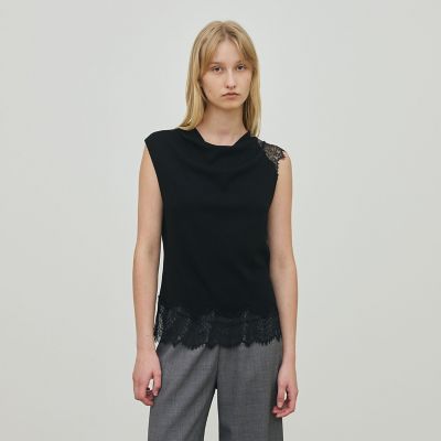 ◆幻◆ 新品タグ付 トゥモローランド DES PRES ドレーププルオーバー レースコンビニット ドレーププルオーバー | maison TOMORROWLAND