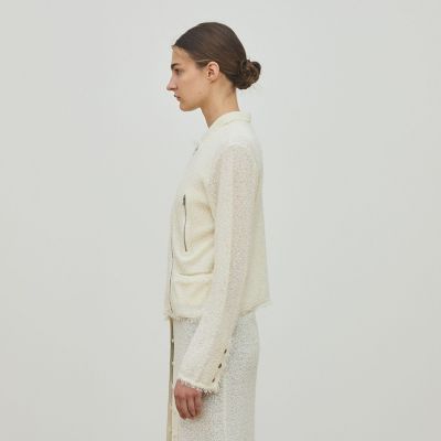 カールヤーンニット ライダースジャケット | maison TOMORROWLAND