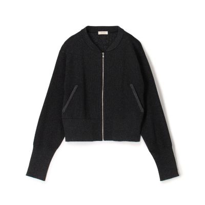 送料無料】プレーティンググロッシーヤーン ジップアップ