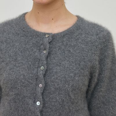 フォックスカシミヤ ハーフスリーブカーディガン | maison