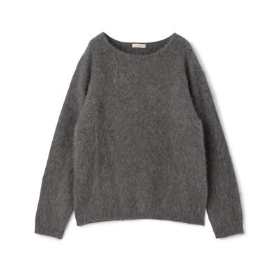 m*様 デプレ　フォックスカシミヤ シャツカラープルオーバー　ブラック フォックスカシミヤ シャツカラープルオーバー | maison