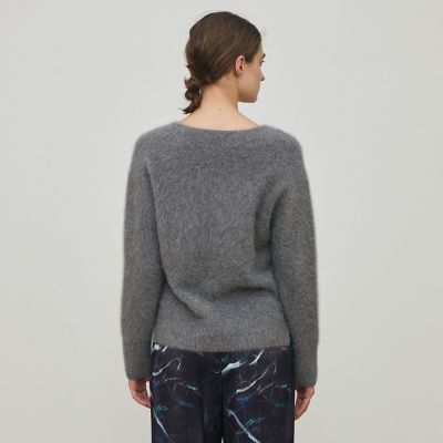 予約商品10月下旬以降順次お届け】フォックスカシミヤ混 V
