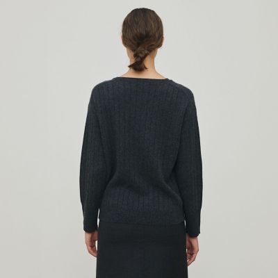 美品　オーラリー　ベビーカシミヤ100%　クルーネックニット 1 定価の半額以下?‍♂️ オーラリーのカシミヤニット