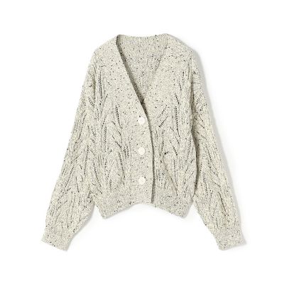 ＜maison TOMORROWLAND＞コットンスパンコールムリネ　Ｖネックカーディガン