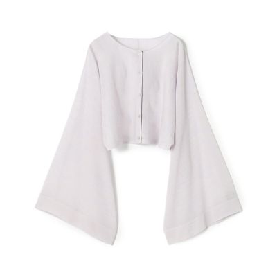 ＜maison TOMORROWLAND＞ハイツイストウールポリエステル　クロップドショールカーディガン