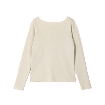 ＜maison TOMORROWLAND＞ハイツイストシルクストレッチ　フロンタブルプルオーバー