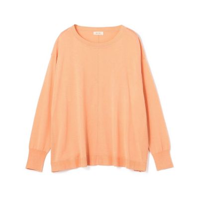 ＜maison TOMORROWLAND＞マットシルク　ラウンドネックプルオーバー