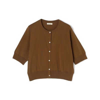 ＜maison TOMORROWLAND＞【予約商品６月上旬以降順次お届け】ドライコットンブレンド　ハーフスリーブカーディガン