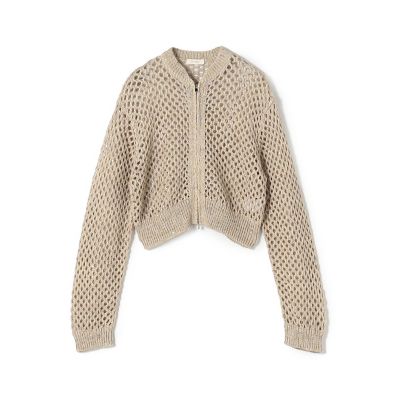 ＜maison TOMORROWLAND＞リネンポリエステルコットンリリヤーン　クロップドブルゾン