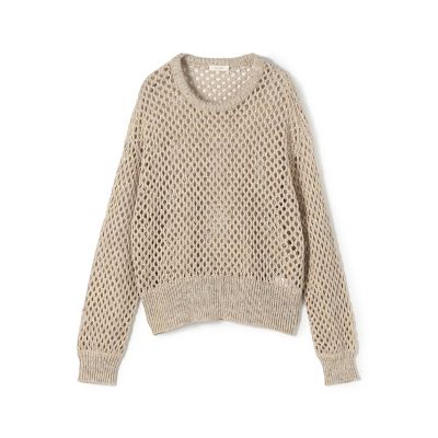 ＜maison TOMORROWLAND＞リネンポリエステルコットンリリヤーン　クルーネックプルオーバー