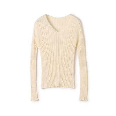 ＜maison TOMORROWLAND＞ドメスティックスパンシルク　Ｖネックプルオーバー