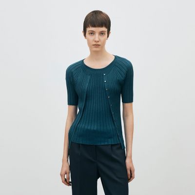 ドメスティックスパンシルク ハーフスリーブカーディガン | maison