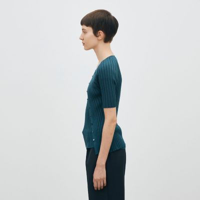 ドメスティックスパンシルク ハーフスリーブカーディガン | maison