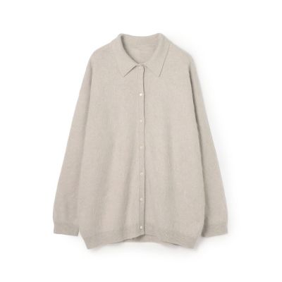 カシミヤファーニット シャツカラーカーディガン | maison