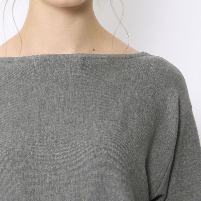 ウール　ボートネックプルオーバー