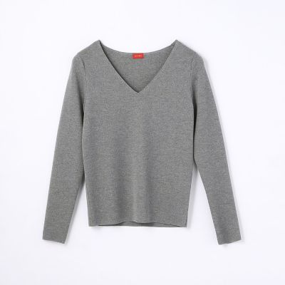 ウール　Ｖネックプルオーバー