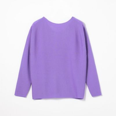 ベーシックウール　ボートネックプルオーバー