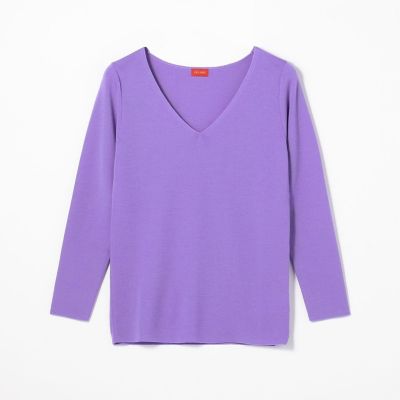 ベーシックウール　Ｖネックプルオーバー