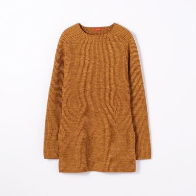 ウール　セミロングプルオーバー