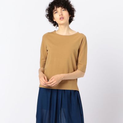 レーヨンポリエステル　クルーネックプルオーバー