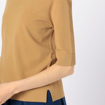 レーヨンポリエステル　クルーネックプルオーバー