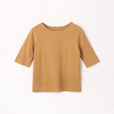 レーヨンポリエステル　クルーネックプルオーバー