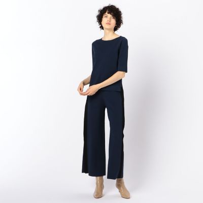 レーヨンポリエステル　クルーネックプルオーバー