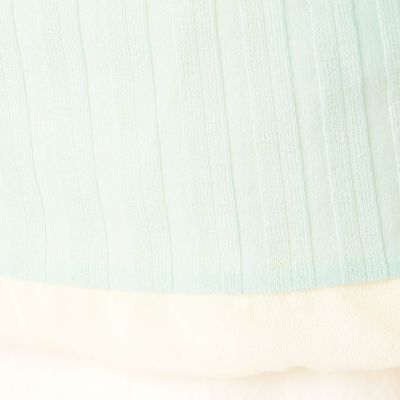 コットンナイロンワイドリブ　タンクトップ