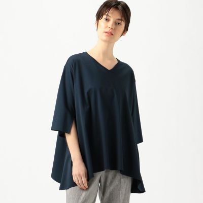 コンパクトコットンスムースジャージー　Ｖネックプルオーバー