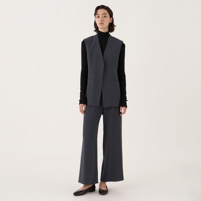 シルクコットンリブ ハイネックプルオーバー | maison