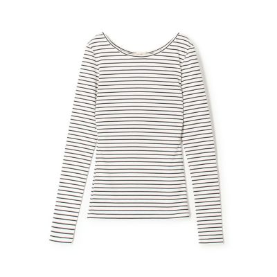 ＜maison TOMORROWLAND＞ベーシックサーキュラーリブ　ラウンドボートネックプルオーバー