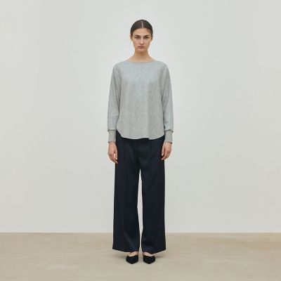 ニットコンビネーション ボートネックプルオーバー | maison