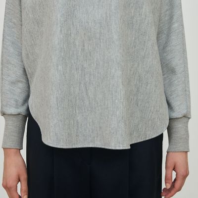 ニットコンビネーション ボートネックプルオーバー | maison