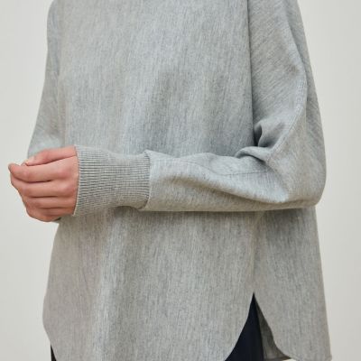 ニットコンビネーション ボートネックプルオーバー | maison
