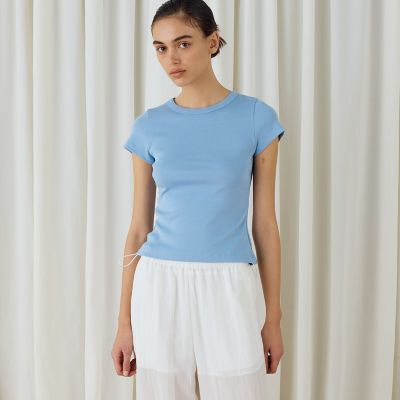 サーキュラーリブ　ベビーＴシャツ