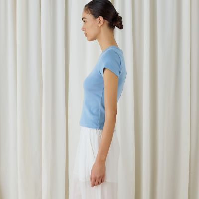 サーキュラーリブ　ベビーＴシャツ